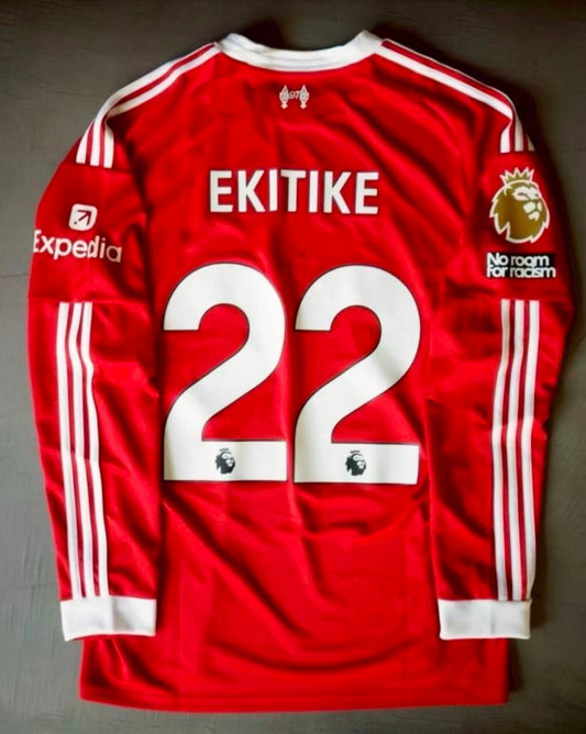 Che Chan-soo Exclusive | Liverpool 25/26 Authentic Long-Sleeve Jersey | Size M | #22 | EKITIKE