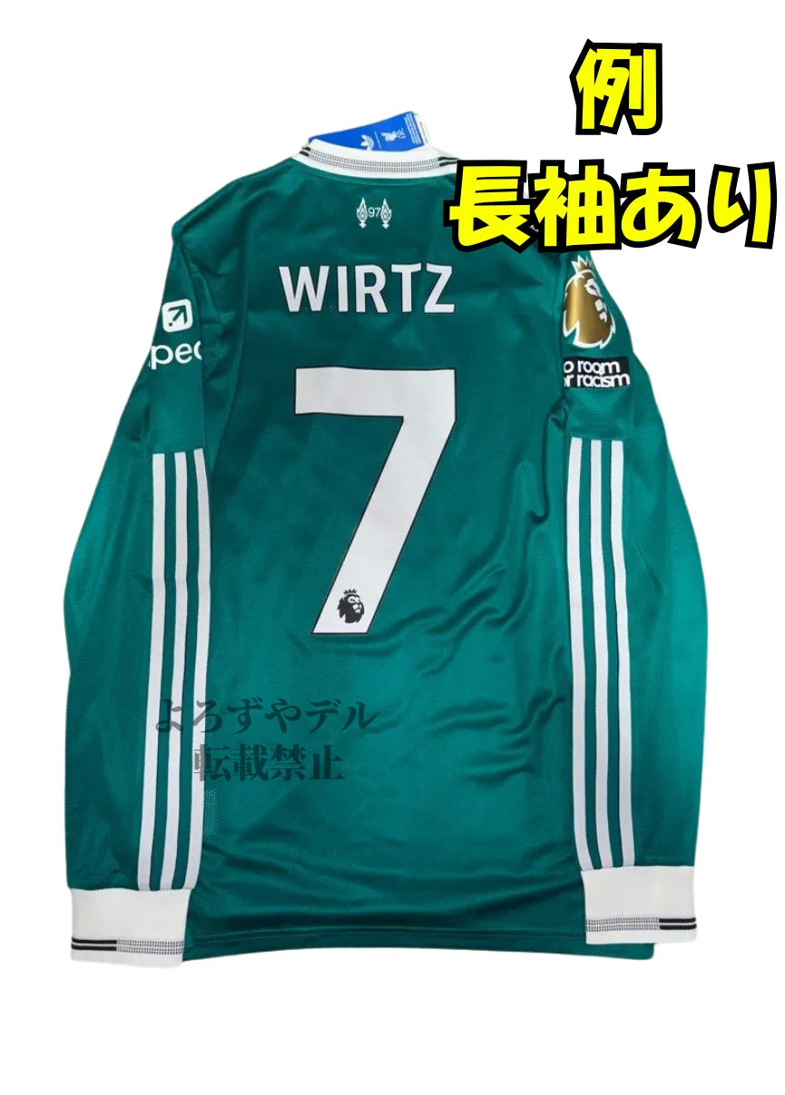 【完売注意】リヴァプール 25−26 サードユニフォーム 半袖　プレミアリーグ仕様　背番号なし　ファッション　かっこいい　プレゼント yuro10001