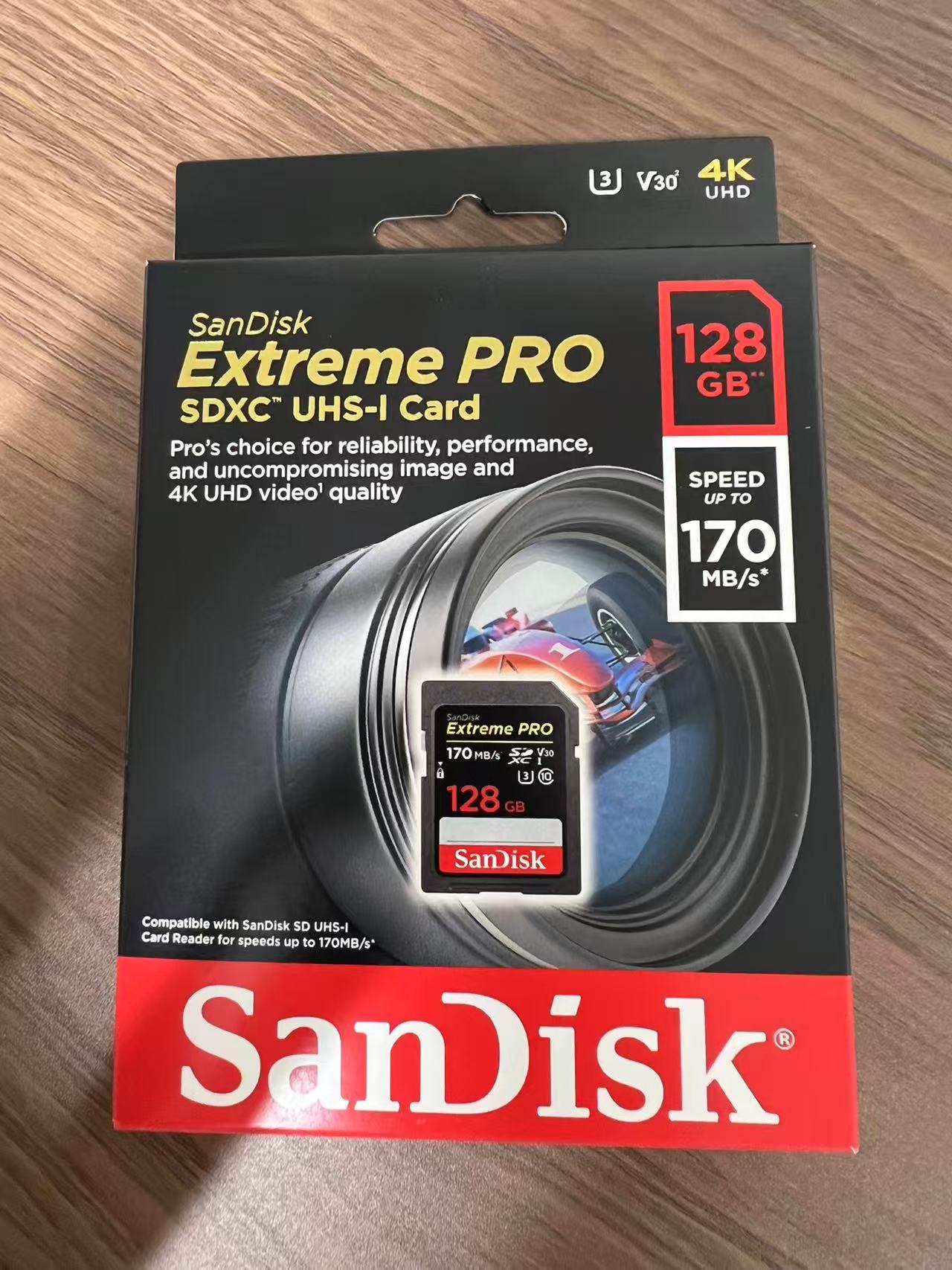 SDXC カード 128GB SDカード SanDisk サンディスク【翌日配達送料無料】Extreme Pro 超高速170MB/s class10 UHS-I U3 V30 4K Ultra HD対応 SDSDXXY-128G-GN4IN