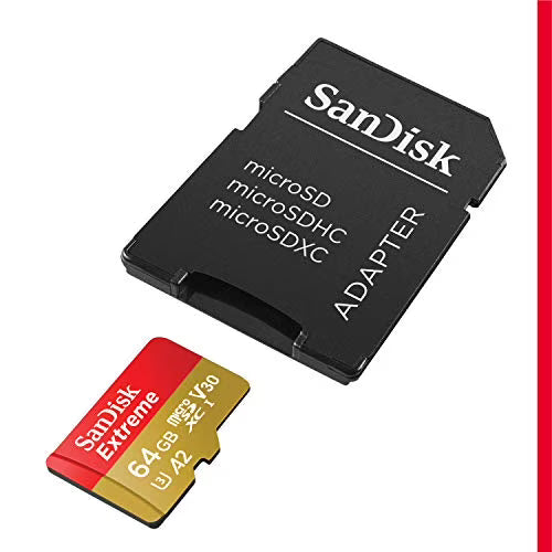 microSDXC 64GB SanDisk サンディスク Extreme UHS-1 U3 V30 4K Ultra HD A2対応 SDアダプター付 [並行輸入品]