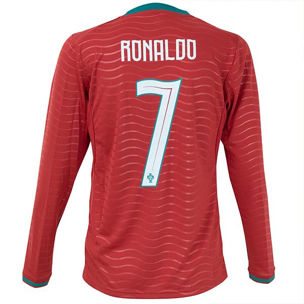 ポルトガル代表 2026W杯 ホーム 長袖　レプリカ ロナウド選手 #7 CR7 レジェンド プレゼント