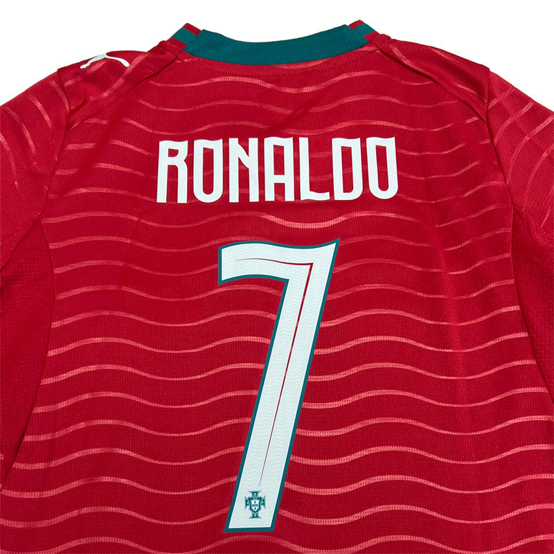 ポルトガル代表 2026W杯 ホーム 長袖　レプリカ ロナウド選手 #7 CR7 レジェンド プレゼント