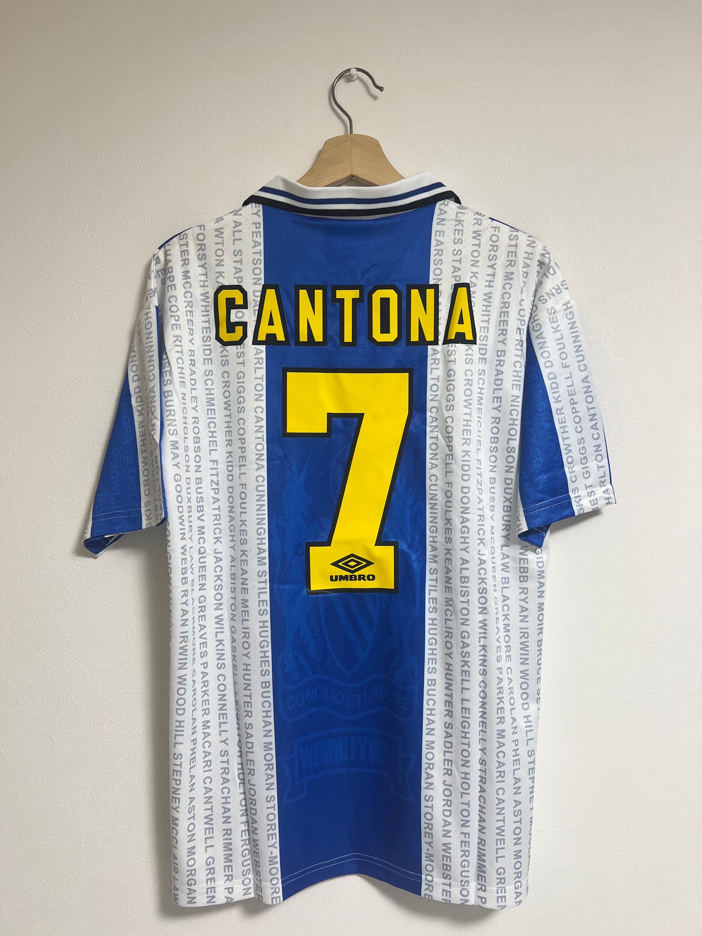 94-96 Manchester United #7 Cantona 3rd Kit Rare L Size