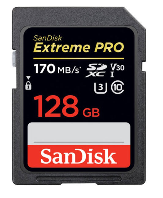 SDXC カード 128GB SDカード SanDisk サンディスク【翌日配達送料無料】Extreme Pro 超高速170MB/s class10 UHS-I U3 V30 4K Ultra HD対応 SDSDXXY-128G-GN4IN