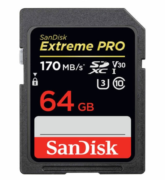 SanDisk SDカード SDXCカード 64G サンディスク【翌日配達送料無料】Extreme Pro 超高速170MB/s class10 UHS-I U3 V30 4K Ultra HD対応  SDSDXXY-064G-GN4IN